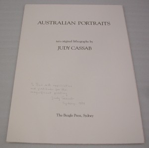 Australian Portraits Cover page